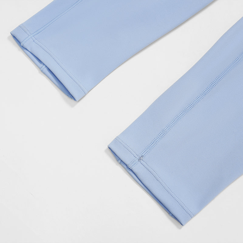 Pleated waistband sport leggings