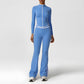 Quick-Drying Stand-Collar Jacket + High-Waisted Flared Pants 2-Piece Set