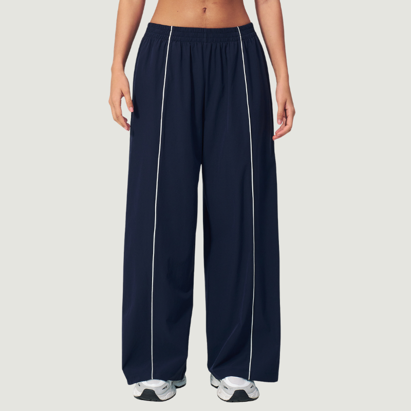 Wholesale Women's UPF50+ Sun Protection Colorblock Wide-Leg Pants – Lightweight Breathable Outdoor Running Sportswear