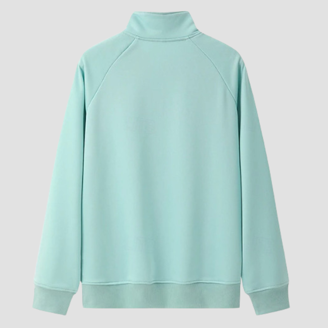 Wholesale Unisex Half-Zip Stand Collar Long Sleeve Sweatshirt