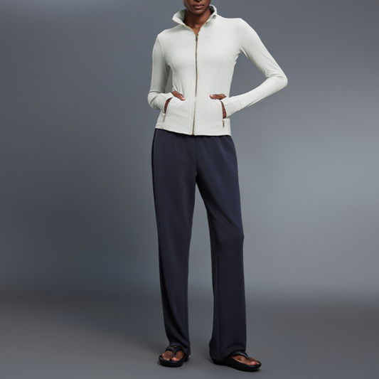 Wholesale Women's Stand Collar Zip-Up Yoga | Wonderxfans bulk activewear