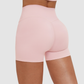 Wholesale solid color high-waisted tight shorts