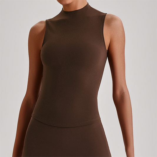 Wholesale Women's Naked Feel Yoga Tank Top – Breathable High-Stretch Sleeveless 4165
