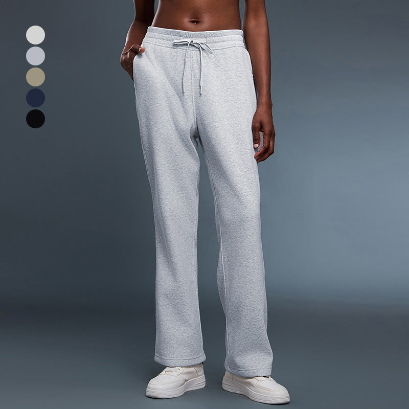Fleece-Lined Thickened Straight Leg Pants