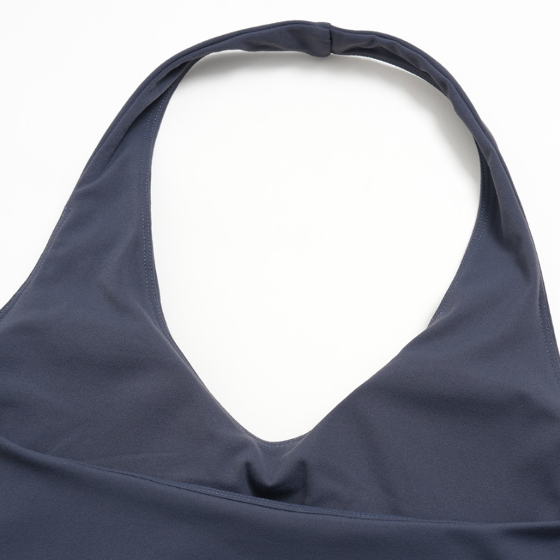 Wholesale Women's Cross-Back Halter Sports Bra and Shorts Set – Brushed Yoga Set