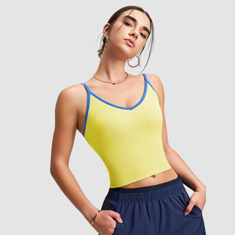 Wholesale Halter racerback yoga tank top | Wonderxfans bulk activewear