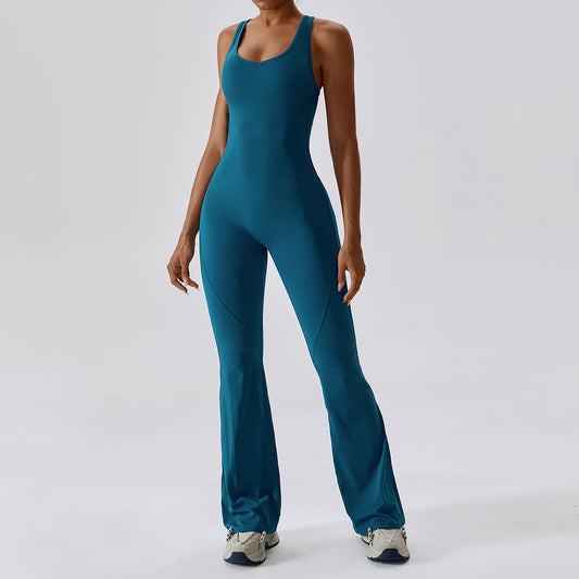 Wholesale Solid flared trousers cutout back | Wonderxfans bulk activewear