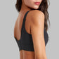 Strong support and push-up sports bra