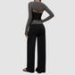 Wholesale Women’s 3-Piece Halter Yoga Set – Tank, Long Pants & Shrug