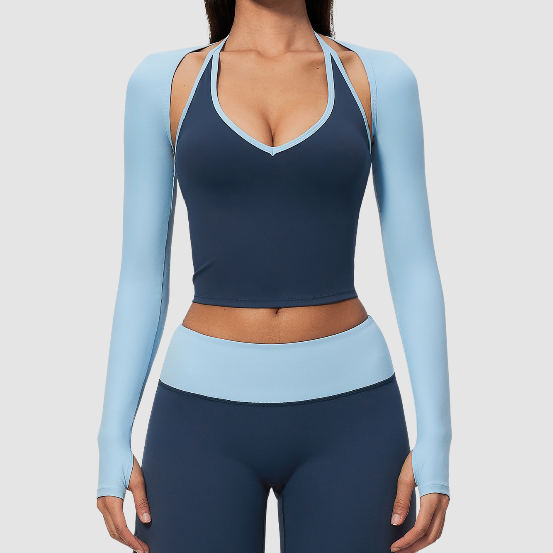 Wholesale Women’s Open-Back Yoga Shrug – Quick-Dry Long Sleeve
