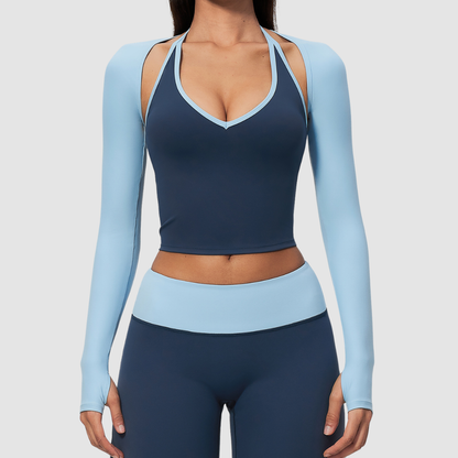 Wholesale Women’s Open-Back Yoga Shrug – Quick-Dry Long Sleeve