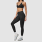 Wholesale Women's Cross-Back Seamless Yoga Set – Tummy Control High-Waist Sports Bra & Leggings