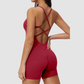 Wholesale cross back and hip lifting jumpsuit