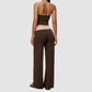 Wholesale Women’s Halter Contrast Yoga Set – Tank & Long Pants