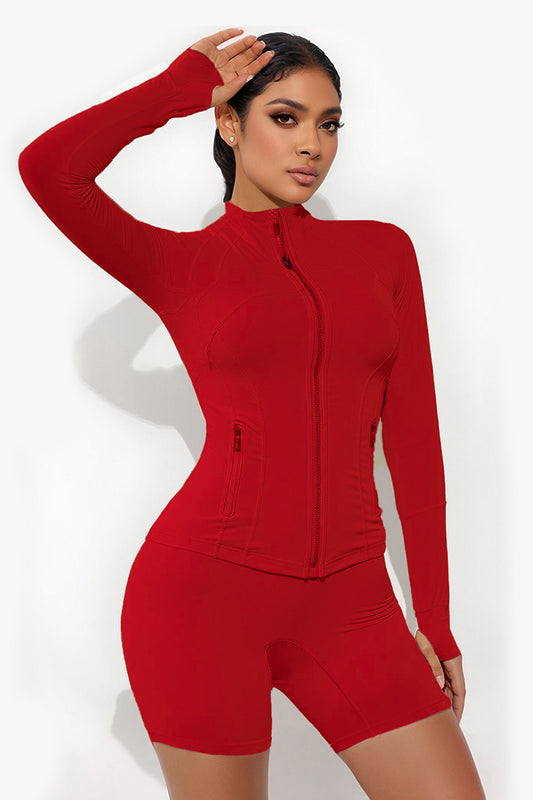 Wholesale Slimming nude running fitness zipper | Wonderxfans bulk activewear