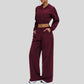 Wholesale sun protection hooded jacket + loose wide-leg pants