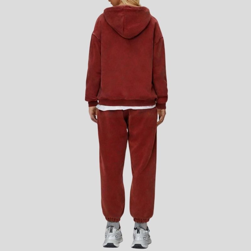 Batik Washed Fleece Hoodie & Jogger Set