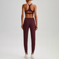Wholesale Naked-Feel Open-Back Sports Bra & High-Waist Jogger Pants Set – Sculpting Yoga 2-Piece