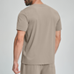 Wholesale Men's Drop-Shoulder Round-Neck Athletic T-Shirt – Breathable Workout Tee