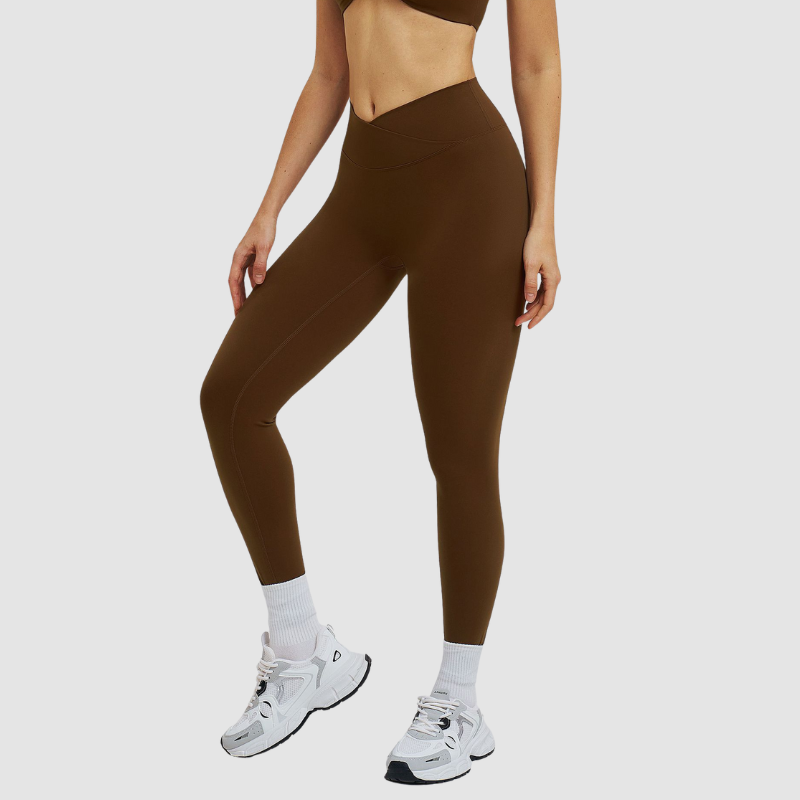 Wholesale high-waisted cross-waist leggings