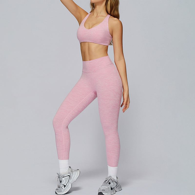 SPORTS BRA + HIGH WAIST LEGGINGS 2-PIECE SET