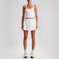 Wholesale Sleeveless Sports Top & Pleated Tennis Skirt Set – Quick-Dry Athletic 2-Piece with Built-In Shorts