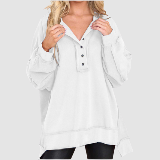 Wholesale Round Neck Solid Color Button | Wonderxfans bulk activewear