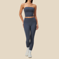 Wholesale Women's Activewear Padded Sports Vest & Fitted Cropped Pants Set