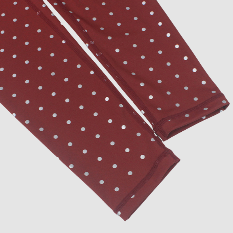 Wholesale polka dot print patchwork leggings