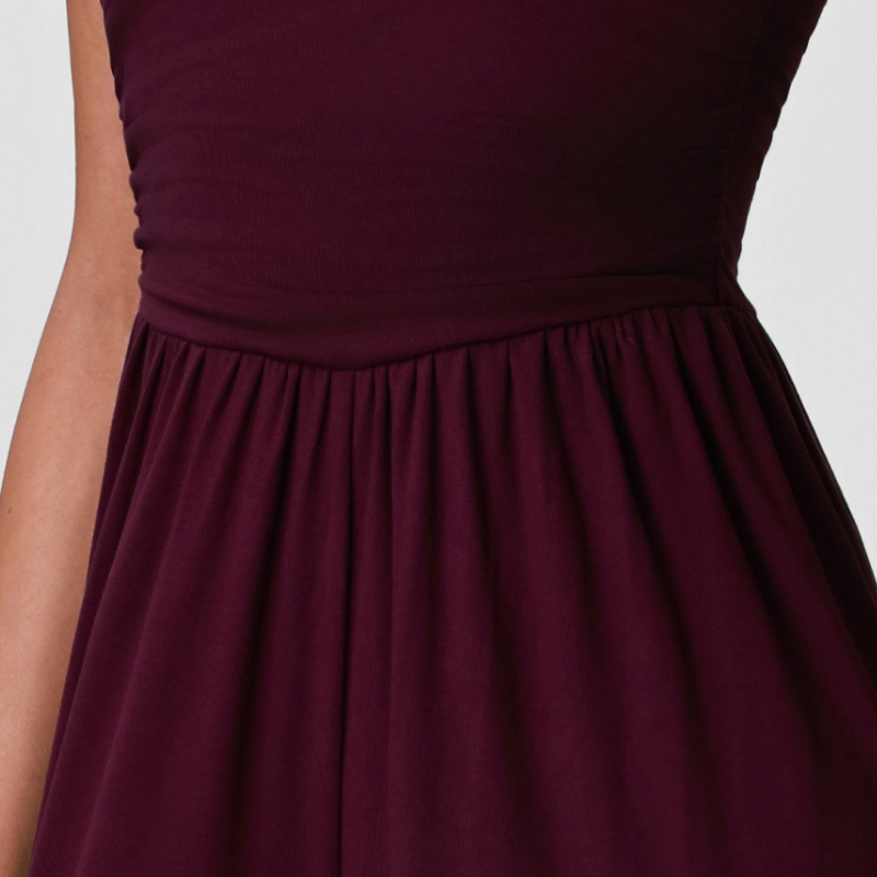 Wholesale Halter-Neck Cutout Open-Back Wide-Leg Jumpsuit with Built-In Bra – Casual Yoga Romper