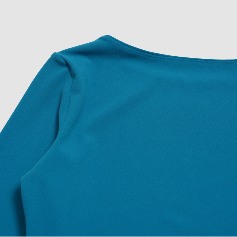 Wholesale Seam-Detail Long-Sleeve Crop Top & High-Waist Leggings Set – Brushed Yoga 2-Piece
