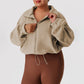 Wholesale plus-size loose-fitting fleece jacket