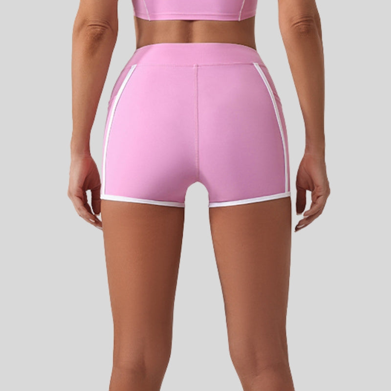 Contrasting Yoga Fitness Shorts