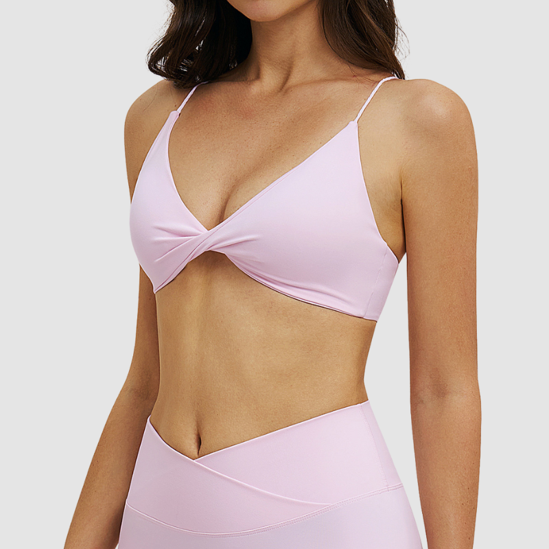 Wholesale thin shoulder strap back-crossing sports bra