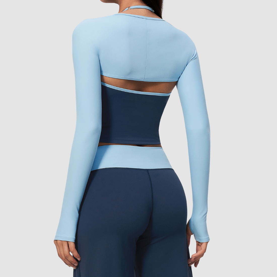 Wholesale Women’s Open-Back Yoga Shrug – Quick-Dry Long Sleeve