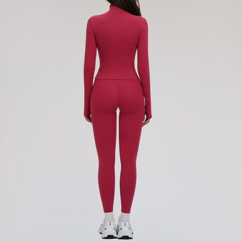 Wholesale removable padded bra + leggings + jacket