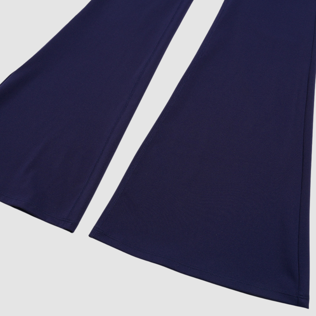 Wholesale Bandeau Contrast Color Flared Yoga Set – Tummy Control Fitness Outfit