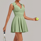 Wholesale Women's Quick-Dry Tennis Dress – Separate Shorts Anti-Exposure Pleated Yoga Skirt
