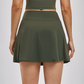 Wholesale A-line anti exposure fake two piece yoga skirt