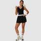 Wholesale contrasting one-piece ruffled tennis skirt