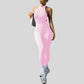 Halter neck and backless jumpsuit