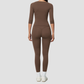 Wholesale Women's Mid-Sleeve Long Pants Yoga Set