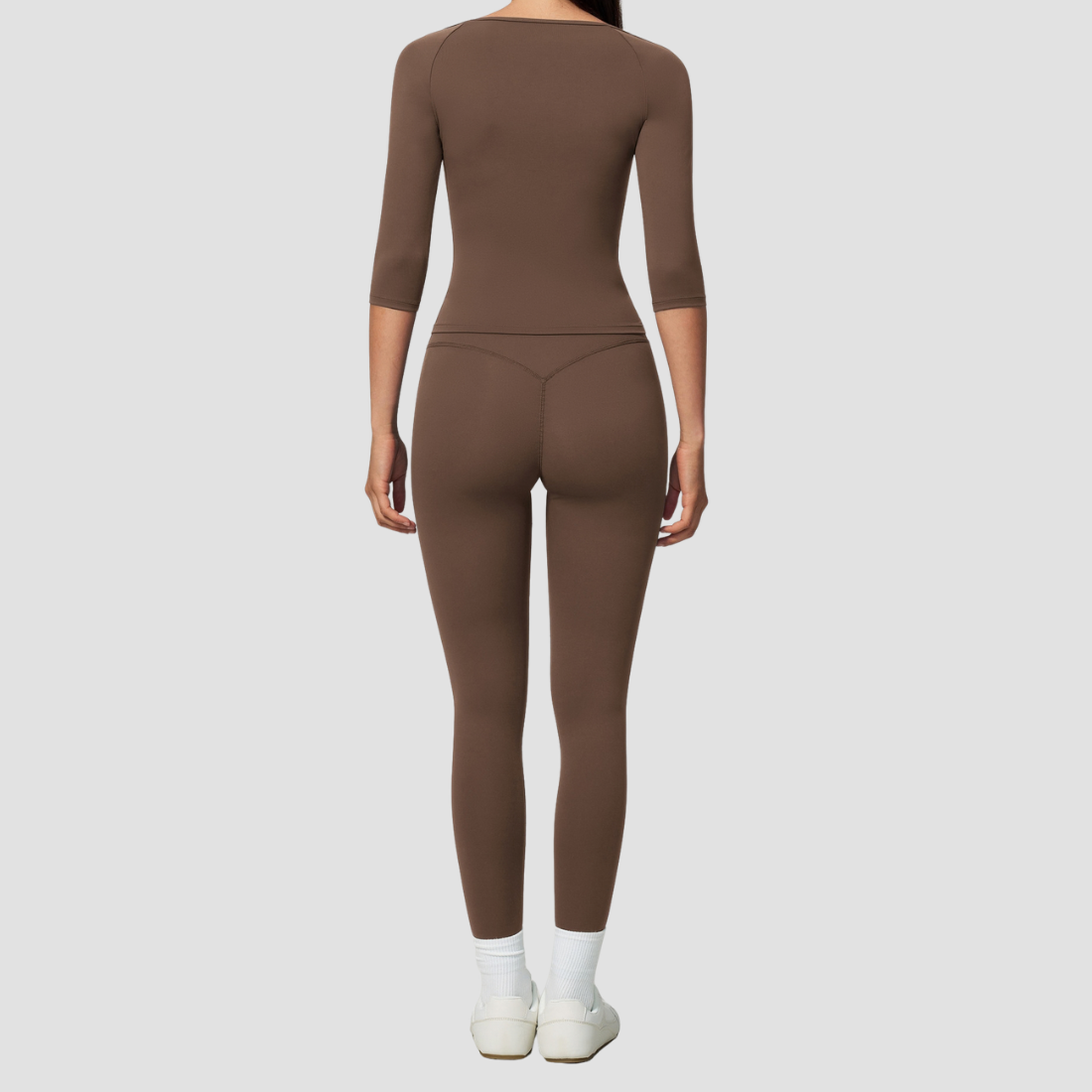 Wholesale Women's Mid-Sleeve Long Pants Yoga Set