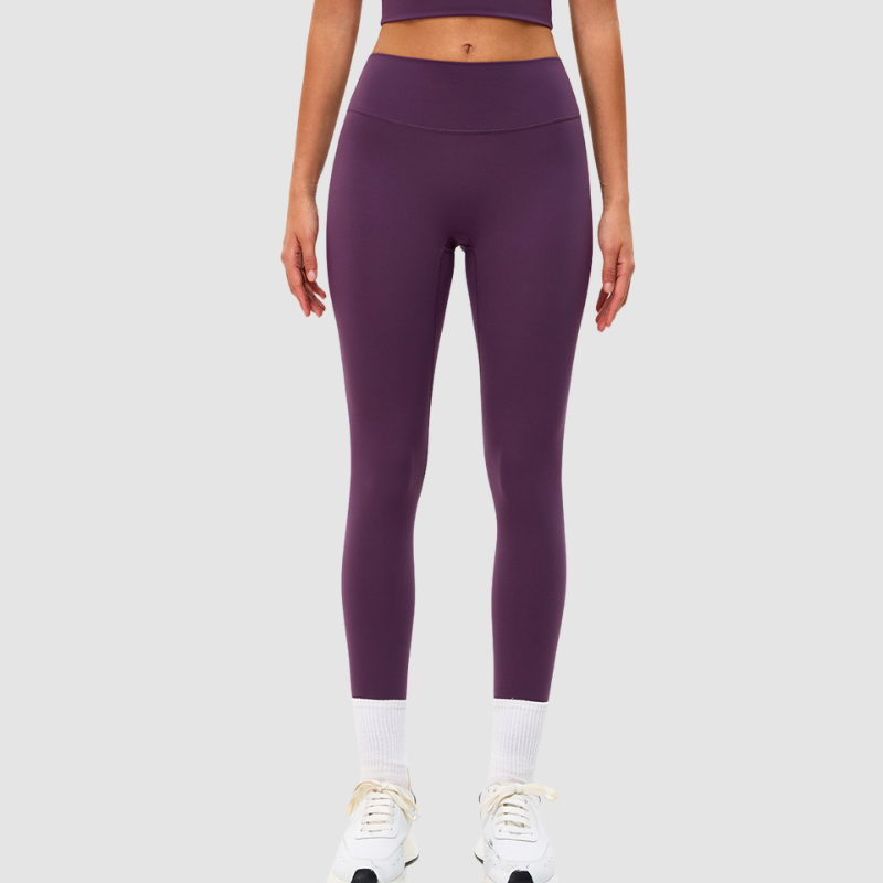 Wholesale solid color slim-fit stretchy leggings