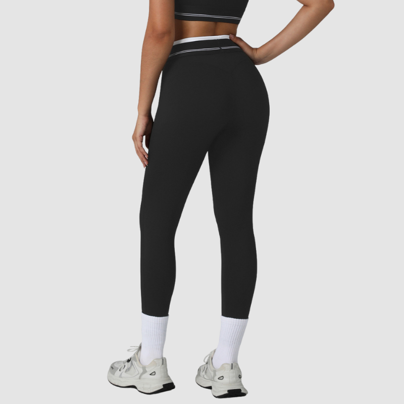 Wholesale women's color-blocked high-waisted leggings