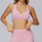 Racer-back casual sports bra