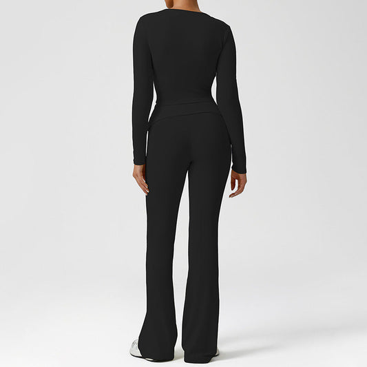 Wholesale Snug-Fit Cropped Long Sleeve + | Wonderxfans bulk activewear