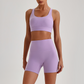 Wholesale Women's Quick-Dry Naked Feel Vest+Fitted Biker Shorts Yoga Set