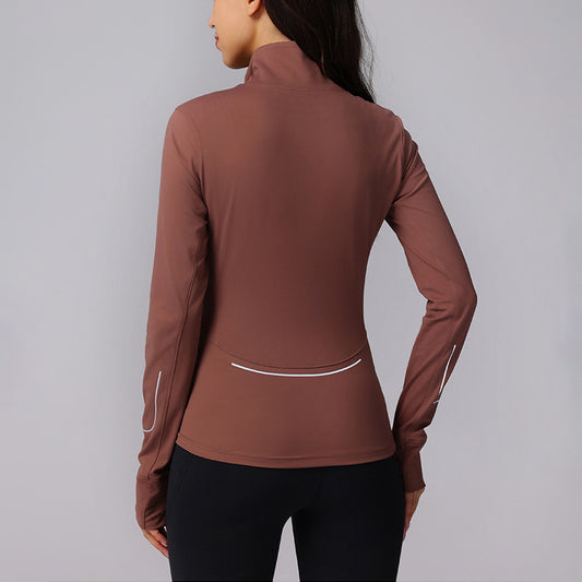 Wholesale Stand Collar Full Zipper Reflective | Wonderxfans bulk activewear
