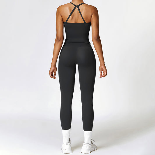 Wholesale Brush Cross-back Top & high | Wonderxfans bulk activewear